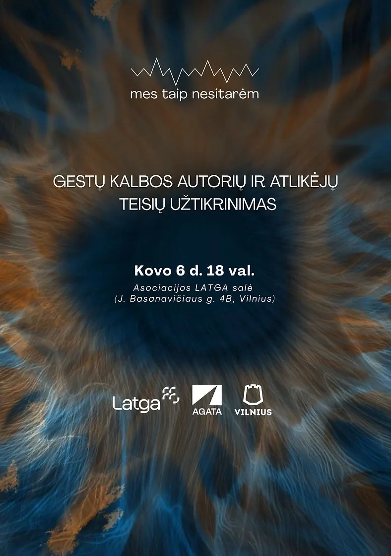 Edukacija „Gestų kalbos autorių ir atlikėjų teisių užtikrinimas“